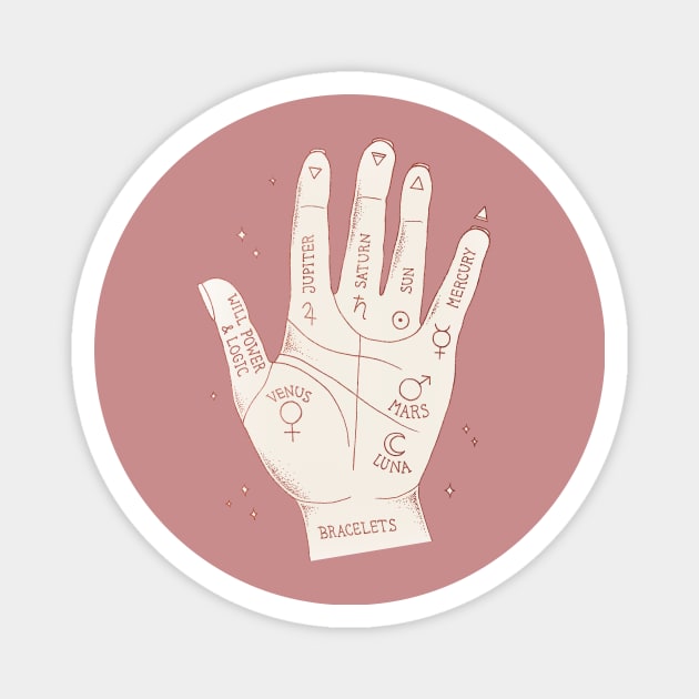 Palmistry Magnet by Barlena